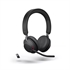 Naglavne slušalke z mikrofonom Jabra Evolve2 65 UC, s polnilno postajo, brezžične