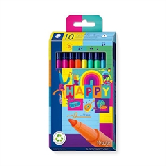 Flomastri Staedtler Fineliner Triplus Happy, 1,0 mm, 10 kosov