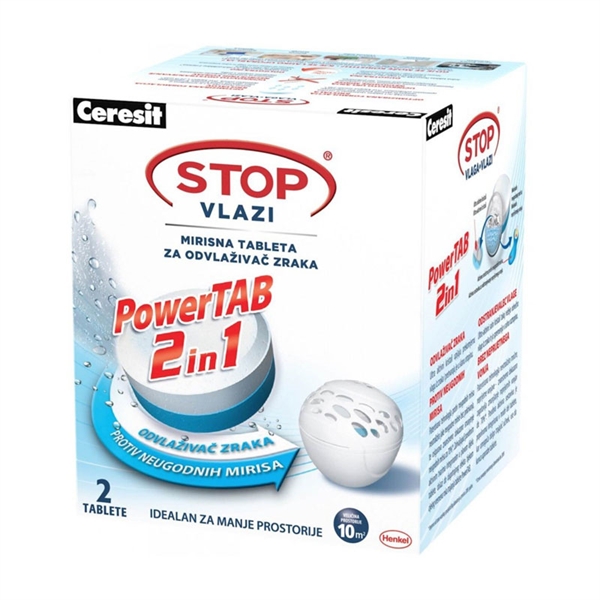 Stop vlagi Henkel Ceresit Power Tab,  2v1, 2 x 300 g, 2 kosa