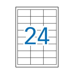 Vremensko odporne samolepilne etikete Apli, 64,6 x 33,8 mm, bele, 20/1