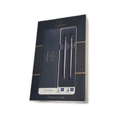 Pisalni set Parker Jotter Duo CT, FP+BP, srebrni