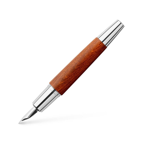 Nalivno pero Faber-Castell E-Motion F Wood, rjavo