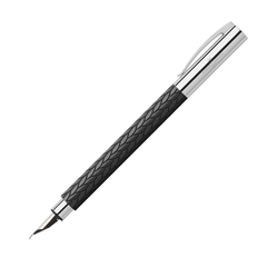 Nalivno pero Faber-Castell Ambition 3D Leaves F, črno