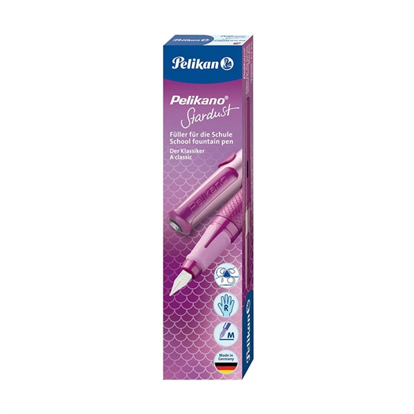 Nalivno pero Pelikan Pelikano Stardust + 2 črnilna vložka, vijolično