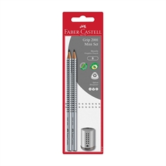 Grafitni svinčnik Faber-Castell z mini šilčkom, 3 kosi