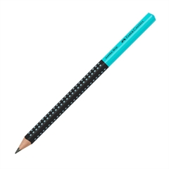Grafitni svinčnik Faber-Castell Grip Jumbo, HB, črno turkizen