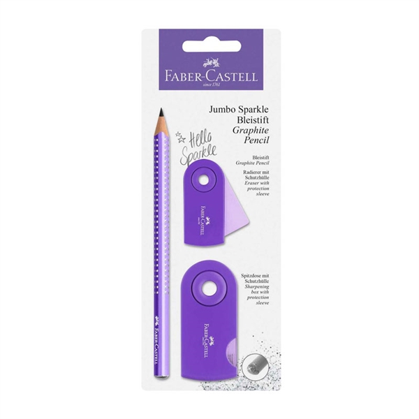 Set Faber-Castell Jumbo Sleeve, 2 kosa, vijoličen