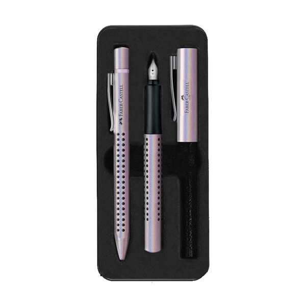 Pisalni set Faber-Castell BP + FP, 2 kosa, biser