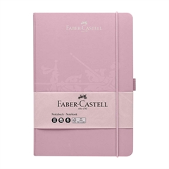 Beležnica Faber-Castell A5, mali karo, roza