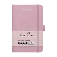 Beležnica Faber-Castell A6, mali karo, roza