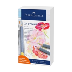 Barvice Faber-Castell Goldfaber Aqua Pastel, 36 kosov