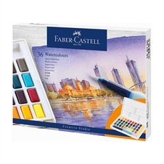 Vodene barvice Faber-Castell Blue Line, 36 kosov