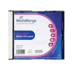 CD-R medij MediaRange 700 MB/80min 52x, v škatli, 10 kosov