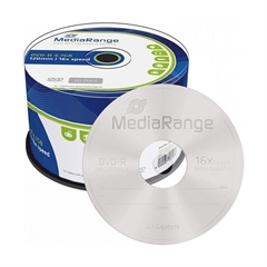 DVD-R medij MediaRange 4,7GB, 16x, na osi, 50 kosov