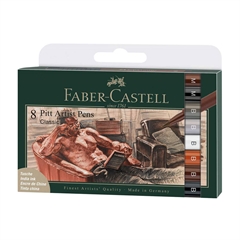 Flomastri Faber-Castell Pitt Classic, 8 kosov