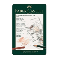 Set grafitnih svinčnikov Faber-Castell Monochrome Pitt, 12 kosov