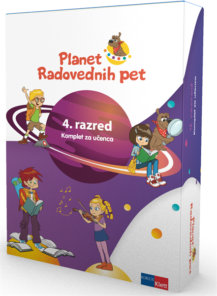 PLANET RADOVEDNIH PET 4, KOMPLET PETIH SAM. DELOVNIH ZVEZKOV