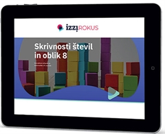  IZZI,SKRIVNOSTI ŠTEVIL IN OBLIK 8, interaktivno gradivo za matematiko v 8. razredu osnovne šole