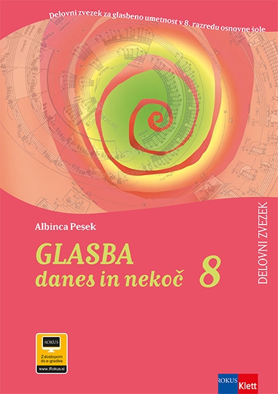 GLASBA DANES IN NEKOČ 8, DELOVNI ZVEZEK