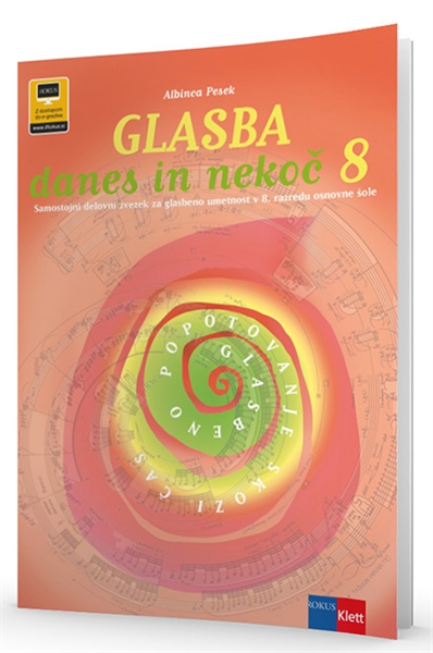GLASBA DANES IN NEKOČ 8, SAMOSTOJNI DELOVNI ZVEZEK