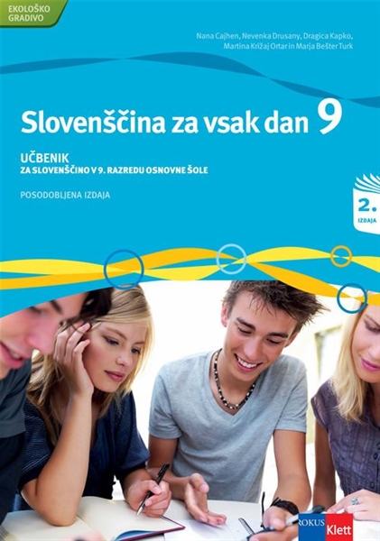 SLOVENŠČINA ZA VSAK DAN 9, UČBENIK