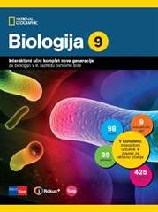 BIOLOGIJA 9, interaktivni učni komplet nove generacije za biologijo v 9. razredu osnovne šole