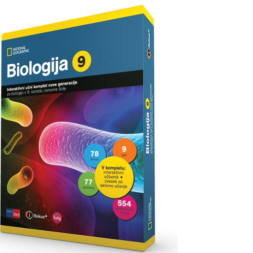 BIOLOGIJA 9 iROKUS+, INTERAKTIVNI UČNI KOMPLET