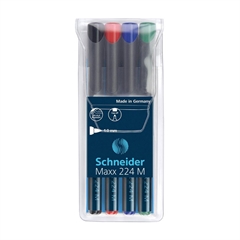 Marker Schneider OHP 224 M 1,0 mm, 4 kosi