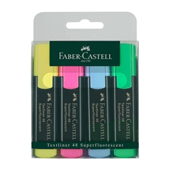 Marker Faber-Castell Fluo 48, 4 kosi