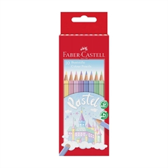Barvice Faber-Castell Hex Pastel, 10 kosov