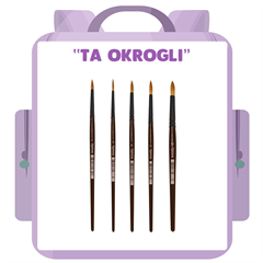 "Ta okrogli" komplet čopičev