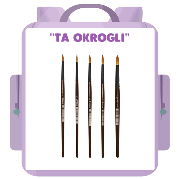 "Ta okrogli" komplet čopičev