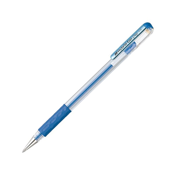 Gel roler pisalo Pentel Metallic Hybrid Grip, 0.8 mm, modro