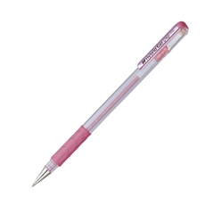 Gel roler pisalo Pentel Metallic Hybrid Grip, 0.8 mm, roza