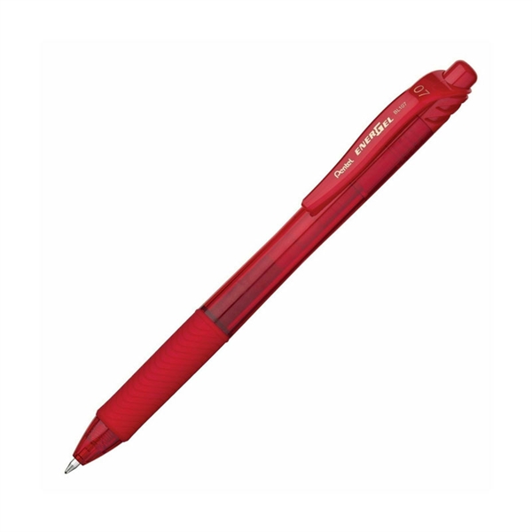 Roler pisalo Pentel Energel BL107, 0.7 mm, rdeč