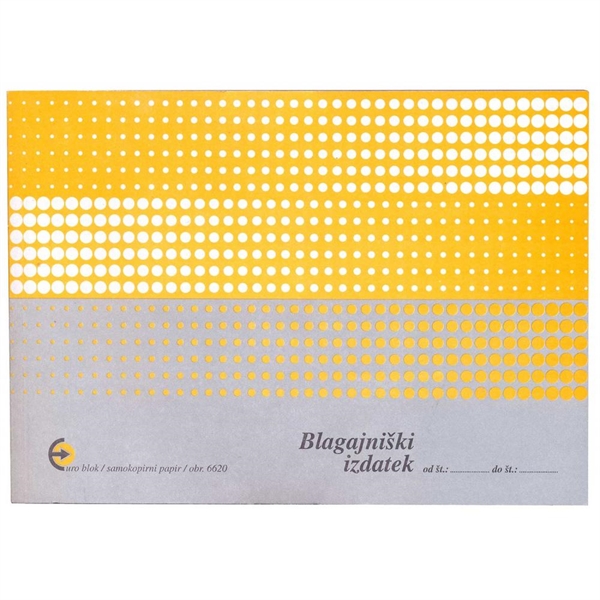 Obrazec blagajniški izdatek (6620)