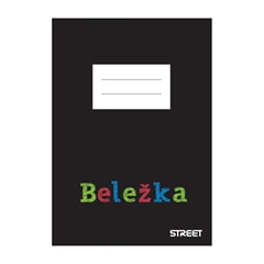 Beležnica Street Black Edition, A6, 54 listov, črte