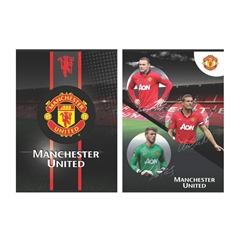 Zvezek A4 Manchester United, črte, 96 listov, trde platnice, sortirano, 1 kos