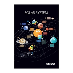 Beležnica Street Solar, A6, 40 listov, črte