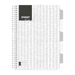 Zvezek A4 Street Pad White 1R PR, mali karo, 100 listov