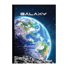 Zvezek A4 Galaxy, mali karo, 60 listov, trde platnice, sortirano, 1 kos