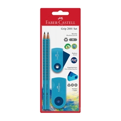 Set Faber-Castell z radirko in šilčkom, 4 kosi