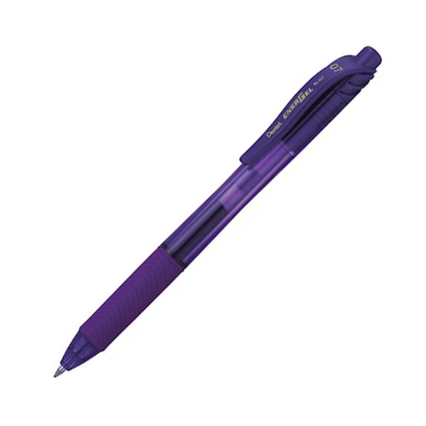 Roler pisalo Pentel Energel BL107, 0.7 mm, vijolično