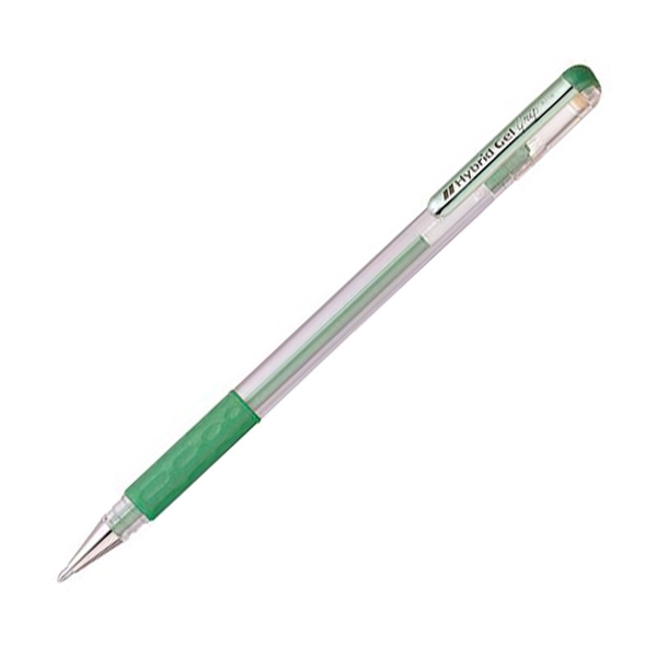 Gel roler pisalo Pentel Metallic Hybrid Grip, 0.8 mm, zeleno