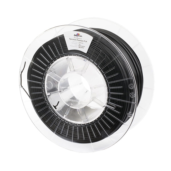 Polnilo za 3D tiskalnik, Premium PLA, 1,75 mm, 1 kg, globoka črna