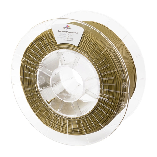 Polnilo za 3D tiskalnik, Premium PLA, 1,75 mm, 1 kg, zlata