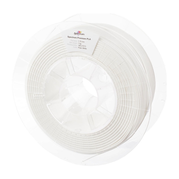Polnilo za 3D tiskalnik, Premium PLA, 1,75 mm, 1 kg, polarno bela