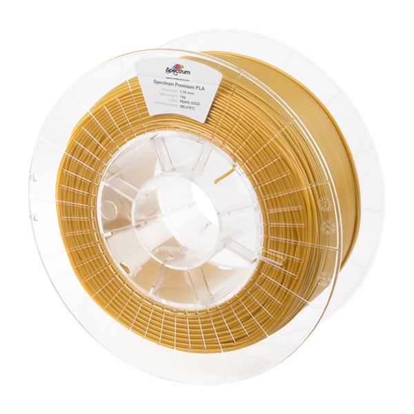 Polnilo za 3D tiskalnik, Premium PLA, 1,75 mm, 1 kg, biserno zlata