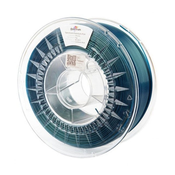 Polnilo za 3D tiskalnik, Premium PLA, 1,75 mm, 1 kg, karibsko modra