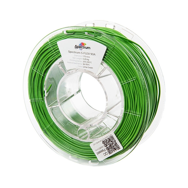 Polnilo za 3D tiskalnik, S-Flex 90A, 1,75 mm, 250 g, limetino zelena